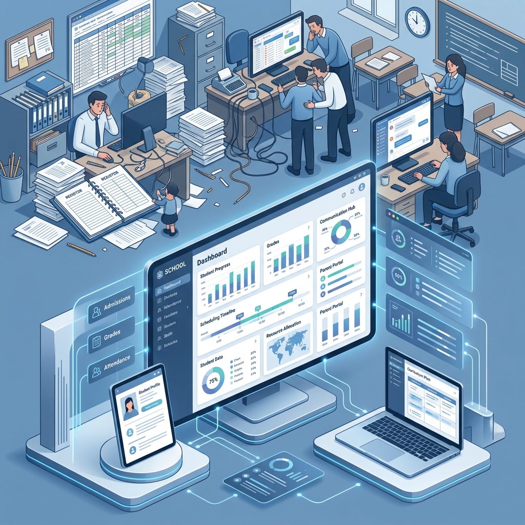 Fragmented vs Unified Systems Illustration